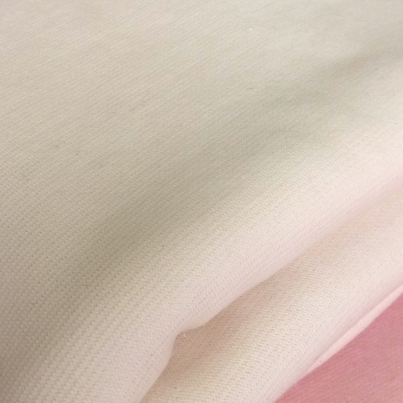 FINAL SALE PRICE Cream Double Knit Fabric + Zipper Lot - Picture 2 of 5